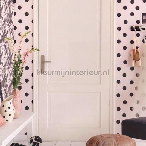 Behang Zwarte Stippen behang eijffinger black and light 356060 gri - Behang Zwarte Stippen
