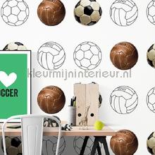 Tinkle and Cherry Voetbal Collectie papel pintado