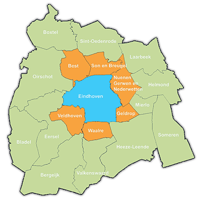 Inmeten en monatge regio Eindhoven