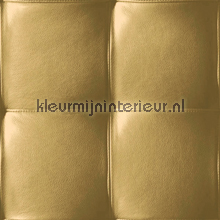 Leer geblokt olijfgroen wallcovering Hookedonwalls New Skin 2S-3003