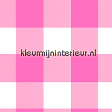 Grote roze ruit tapet Onszelf Baby OZ-7628