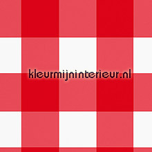 Grote rode ruit tapet Onszelf Baby OZ-7630