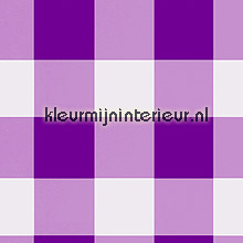 Grote paarse ruit tapet Onszelf Baby OZ-7851