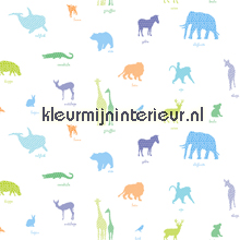 Aparte jungle dieren stof vorhang Esta home tiere 