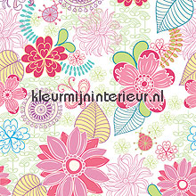 Delicate floral fotobehang Noordwand kinderkamer meisjes 