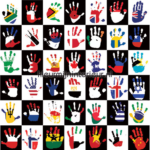 National hands tapet 42030 Little Ones Noordwand