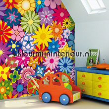 Flower bed tapet 416059 Little Ones Noordwand