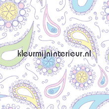 Pastel paisley papel de parede Noordwand Little Ones 42067