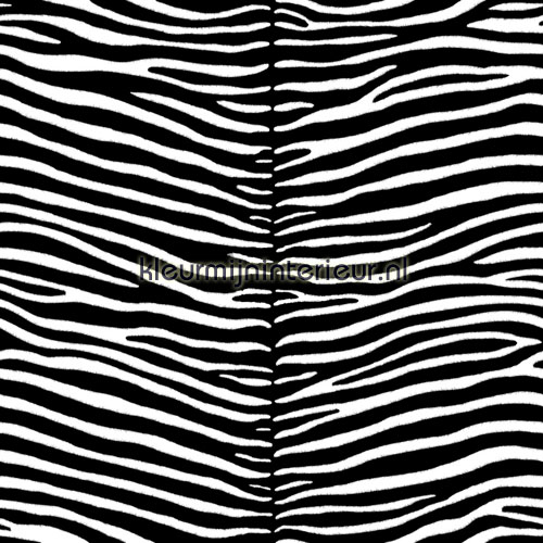 Zebra print zwart wit behang 136807 Love Esta home