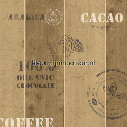 Koffie kistje 884510 behang Collected AS Creation