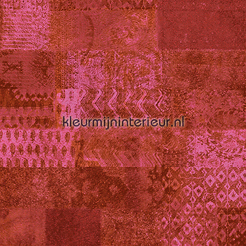 Kilim rood tapeten VP-654-03 patchwork Elitis