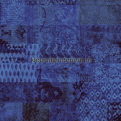 Kilim Paars Blauw Vp 654 04 Behang Memoires Elitis