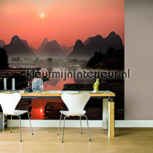 Red dawn in the Orient fotobehang 30401 Bossen BN Wallcoverings