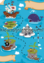 Treasure Map fotomurali Dutch Wallcoverings sport 