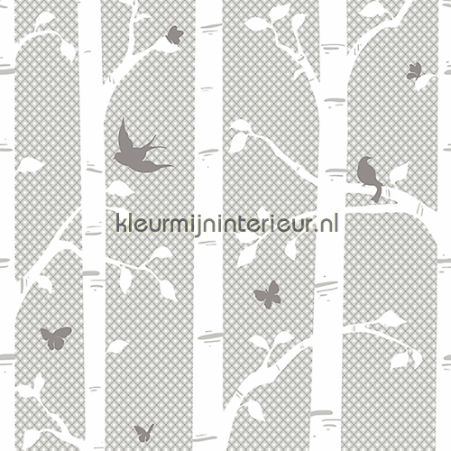 Rock a bye bird branches panel papel de parede YS9235M Bebs - Crianas York Wallcoverings