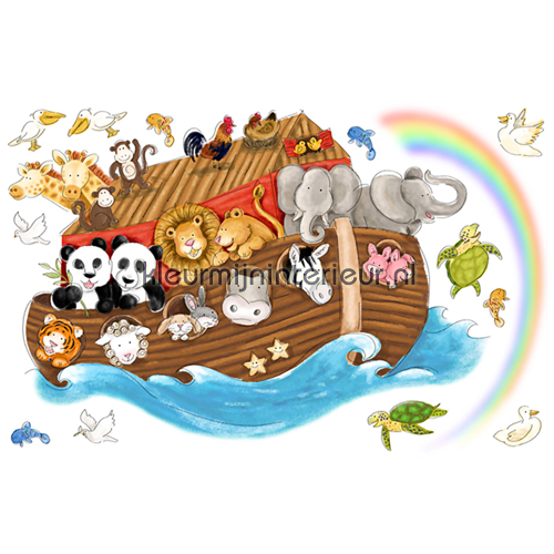 Noahs Ark big sticker autocolantes decoracao RMK2036SLM Bebs - Crianas York Wallcoverings