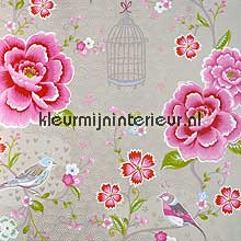 Pip vogels, bloemen en kooitjes tapeten Eijffinger weltraum 