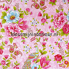Pip pauw en bloemen behang Eijffinger PiP Wallpaper II 313053