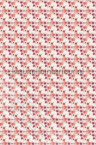 Roze bloementrio wallcovering ML207 Wallpaper Queen Behang Expresse