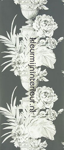 Palmieri charcoal tapet P54604 romantisk moderne Designers Guild