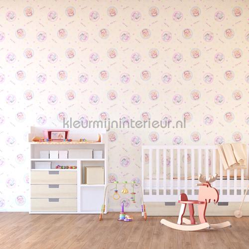 Winnie the pooh with love behang wpd9744 Baby - Peuter Dutch Wallcoverings
