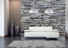 Lei stenen wand photomural FTS 1313 Stones - Concrete AG Design