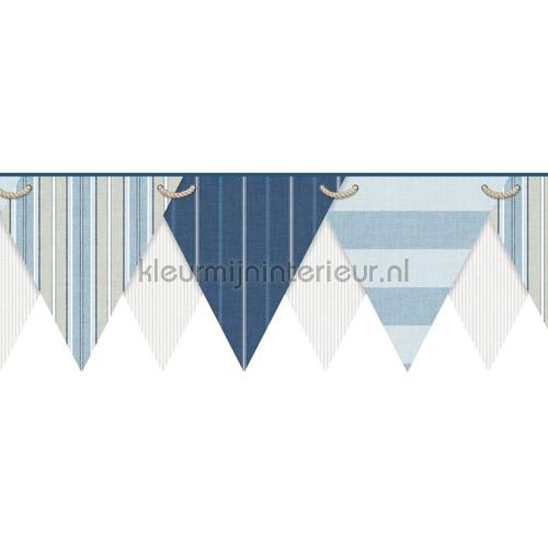 Stripes pennant border tapet 343048 kanter Eijffinger