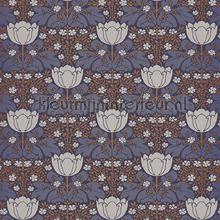 Belle epoque fox trot blue papel pintado Casadeco rayas 