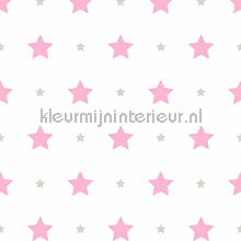 Sterrenpatroon tapeten Rasch uni farben 