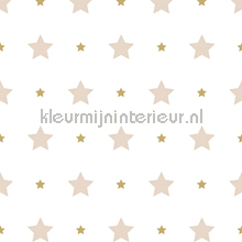 Sterrenpatroon tapeten Rasch uni farben 
