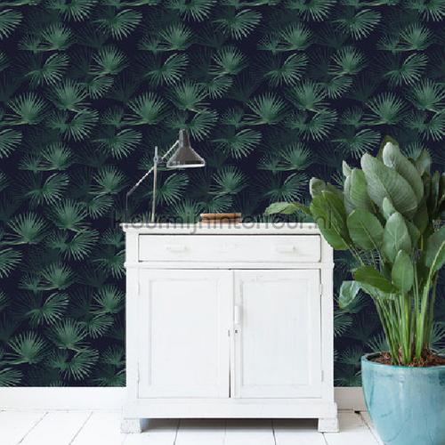 Palm Leaves Dark Green carta da parati palm-leaves-dark-green Tendenza Creative Lab Amsterdam