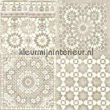 Marokkaanse tegels ecru papier peint Dutch Wallcoverings Collected BA2501