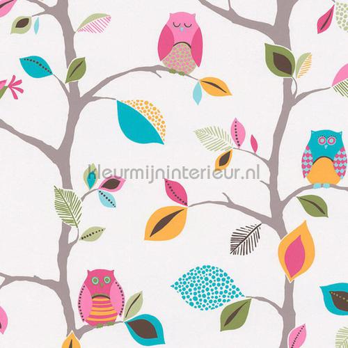 Uilen in takkenbomen wallcovering 8563-26 Baby - Toddler AS Creation