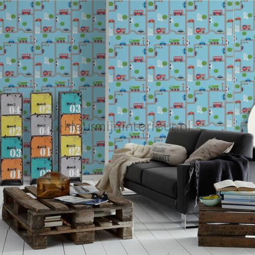 Verkeer wallcovering 93632-1 Boys and Girls 6 AS Creation