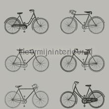 Fietsen vintage grijs papel pintado Esta home Brooklyn Bridge 128502