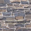 Stone wall bruinblauw tapet 138520 Brooklyn Bridge Esta home