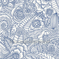 Ibiza flowers blauw papier peint Esta home Cabana 140-148-615