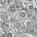Ibiza flowers zwart papier peint Esta home Cabana 140-148-616