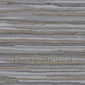 Geweven katoen kleed donkergrijs papier peint Esta home Cabana 140-148-619