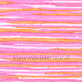Geweven katoen kleed roze papier peint Esta home Cabana 140-148-620