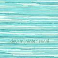 Geweven katoen kleed turquoise papier peint Esta home Cabana 140-148-621