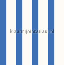 Blauwe strepen papel pintado Dutch Wallcoverings urbano 