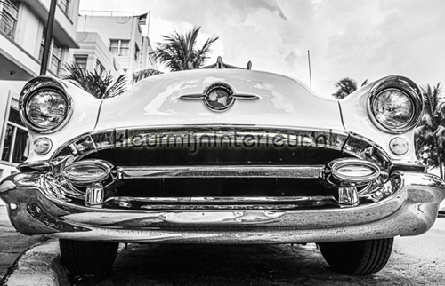 Miami - black & white  photomural CL38B Cars - Transport Dutch Wallcoverings