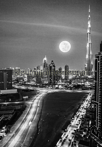 Dubai - black & white CL60B photomural City Love Dutch Wallcoverings Dubai - black & white CL60B photomural City Love Dutch Wallcoverings