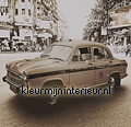 Delhi - vintage brown  fotobehang CL61C Auto - Transport Kinderkamer