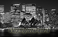 Sydney - black & white photomural CL71B City Love Dutch wallcoverings
