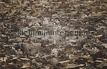 Rajasthan - vintage brown fotobehang Dutch Wallcoverings City Love CL77C
