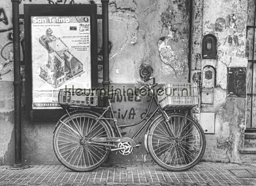 Buenos Aires - black & white  photomural CL86B City Love Dutch Wallcoverings