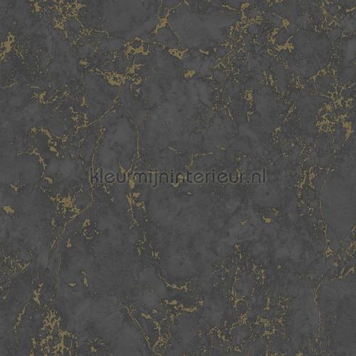 Marmer zwart goud tapet e85529 Collected Dutch Wallcoverings