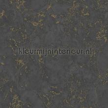 Marmer zwart goud papier peint Dutch Wallcoverings Collected e85529